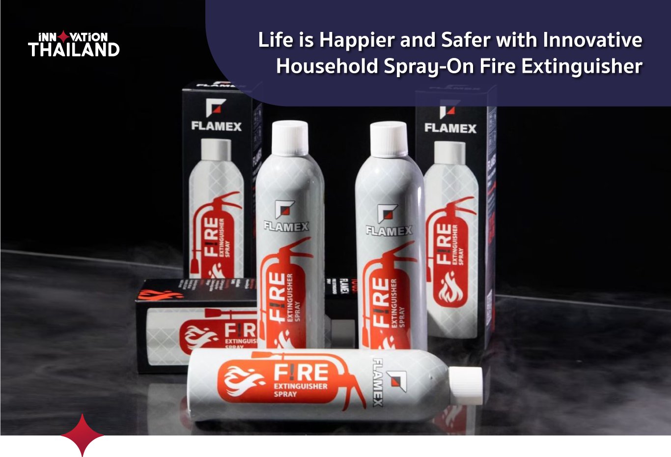 Life is Happier and Safer with Innovative Household Spray-On Fire Extinguisher